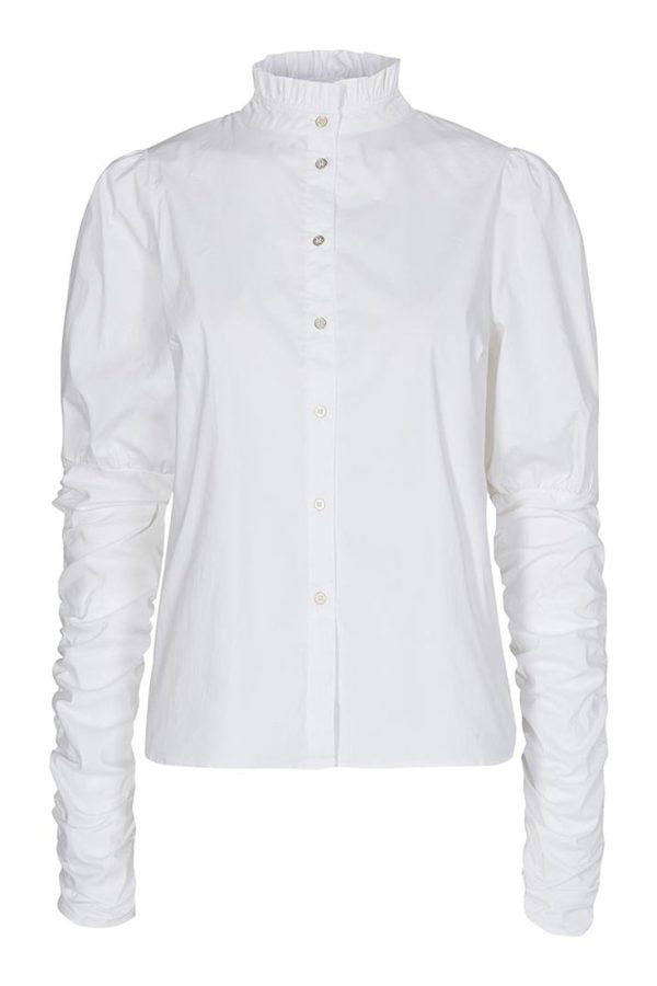 Co´couture - Sandycc Poplin Puff Shirt - 4000 White For Discount