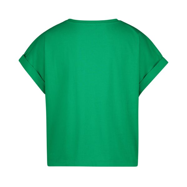 CALI LADIES KNITTED T-SHIRT GREEN on Sale