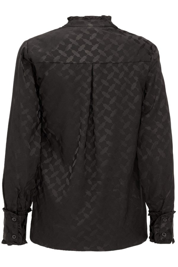 Forudbestilling - Karmamia - Trinity Shirt - Black Keffiyeh Jacquard Online Hot Sale