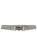 Co´couture - Metalliccc Slim Belt - 47 Graphite Discount