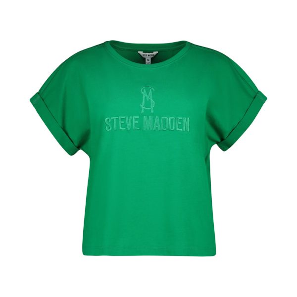 CALI LADIES KNITTED T-SHIRT GREEN on Sale