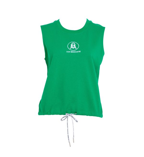 POPPY EMERALD VEST WITH DRAW CORD Sale