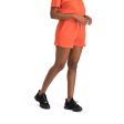 JOCELYN LADIES KNITTED SHORTS TANGERINE Online now