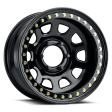 Raceline RT51 Daytona Rock 15x8in 5x114.3 BP -19mm Offset 83.82mm Bore - Gloss Black Beadlock Wheel For Discount