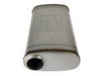 aFe MACH Force XP 304 Stainless Steel Muffler 2.5in Center Offset 18in L x 9in W x 4in H Hot on Sale