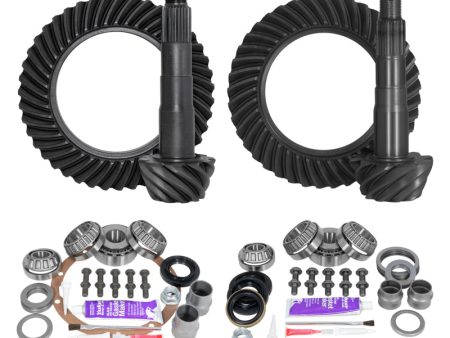 Yukon Gear Ring & Pinion Gear Kit Package Front & Rear with Install Kits - Toyota 8in 8IFS Sale