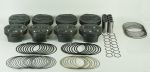 Mahle MS Chevrolet SB 395 Cid 4.165in Bore 3.625 Stroke 6.125 Rod 1.062R CH 4.0cc Pistons - Set of 8 Online Sale