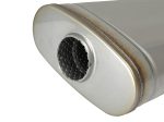 aFe MACH Force XP 304 Stainless Steel Muffler 2.5in Center Offset 18in L x 9in W x 4in H Hot on Sale