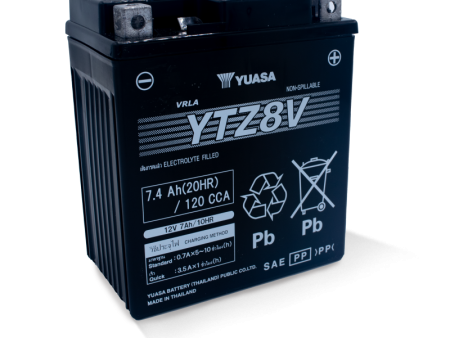 Yuasa YTZ8V Maintenance Free AGM 12 Volt Battery Online Hot Sale