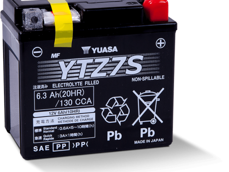 Yuasa YTZ7S Maintenance Free AGM 12 Volt Battery Sale