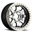 Raceline RT260 Avenger 17x8.5in 5x139.7 BP -19mm Offset 107.95mm Bore - Black & MACH. Beadlock Wheel Hot on Sale