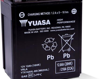 Yuasa YTX14AHL-BS High Performance AGM 12 Volt Battery (Bottle Supplied) Cheap