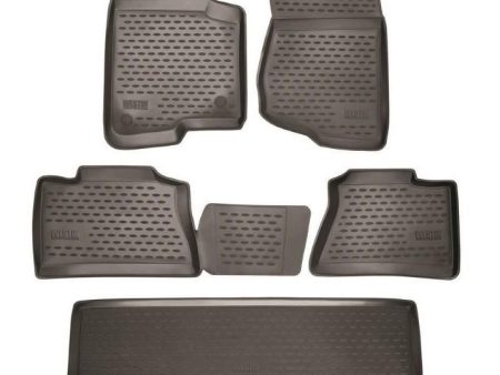 Westin 2015-2017 Cadillac Escalade w Captain Seats Profile Floor Liners 6pc - Black Online now