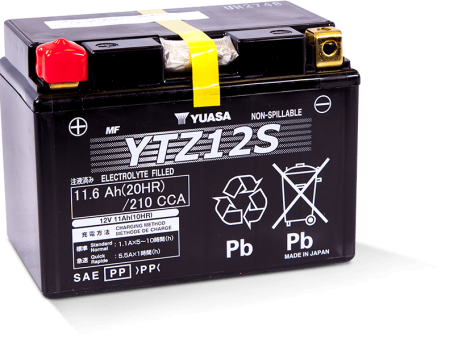 Yuasa YTZ12S Maintenance Free AGM 12 Volt Battery Discount