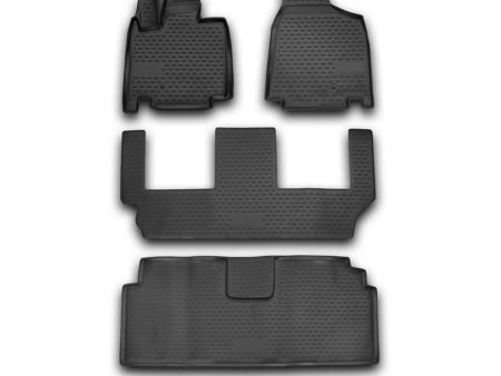 Westin 2008-2016 Dodge Grand Caravan Profile Floor Liners 4pc - Black Fashion