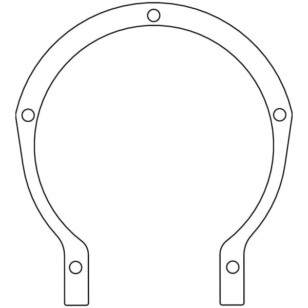 Cometic Ford Flathead V8 8BA 8CM .015in Fiber Timing Cover Gasket - 1948-1953 on Sale