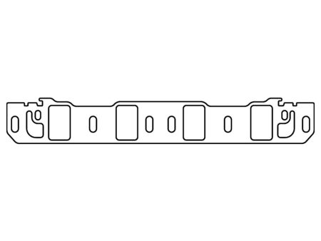 Cometic Ford Windsor .060in Fiber Intake Mani Gskt Set-1.400in x 2.250in Rectangle Port Hot on Sale