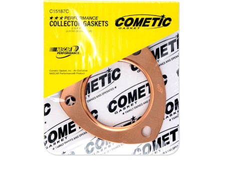 Cometic Exhaust Header Collector Gasket .043in Copper-2.5in Diameter Port-3.5in Bolt Circle-Set Online Sale