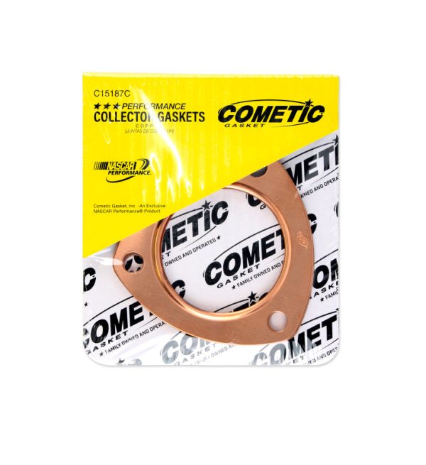 Cometic Exhaust Header Collector Gasket .043in Copper-2.5in Diameter Port-3.5in Bolt Circle-Set Online Sale