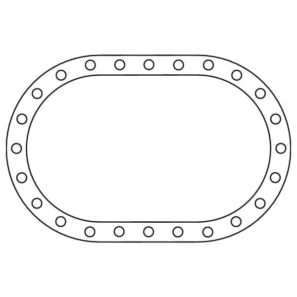 Cometic Fuel Cell .062in Fiber Filler Gasket - 24 Bolt - Oval Hot on Sale