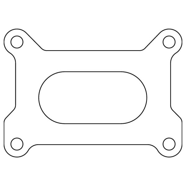 Cometic Holley 2 Barrel 500 CFM .039in Fiber Carburetor Gasket - 3.640in x 1.750in - Open Plenum on Sale