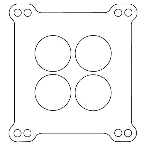 Cometic Carter AFB Holley 4 Barrel .039in Fiber Carburetor Gasket - 4-Hole - Double Drilled Fashion